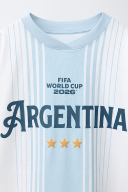 ZARA ФУТБОЛКА СБОРНОЙ АРГЕНТИНЫ FIFA WORLD CUP ™ 2026, СИНИЙ