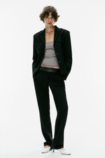 КОМБИНИРОВАННЫЕ БРЮКИ ПРЯМОГО КРОЯ — ZARA