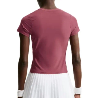 Женская теннисная футболка Nike Victory Dri-Fit Short Sleeve Tennis - pink smoke/white