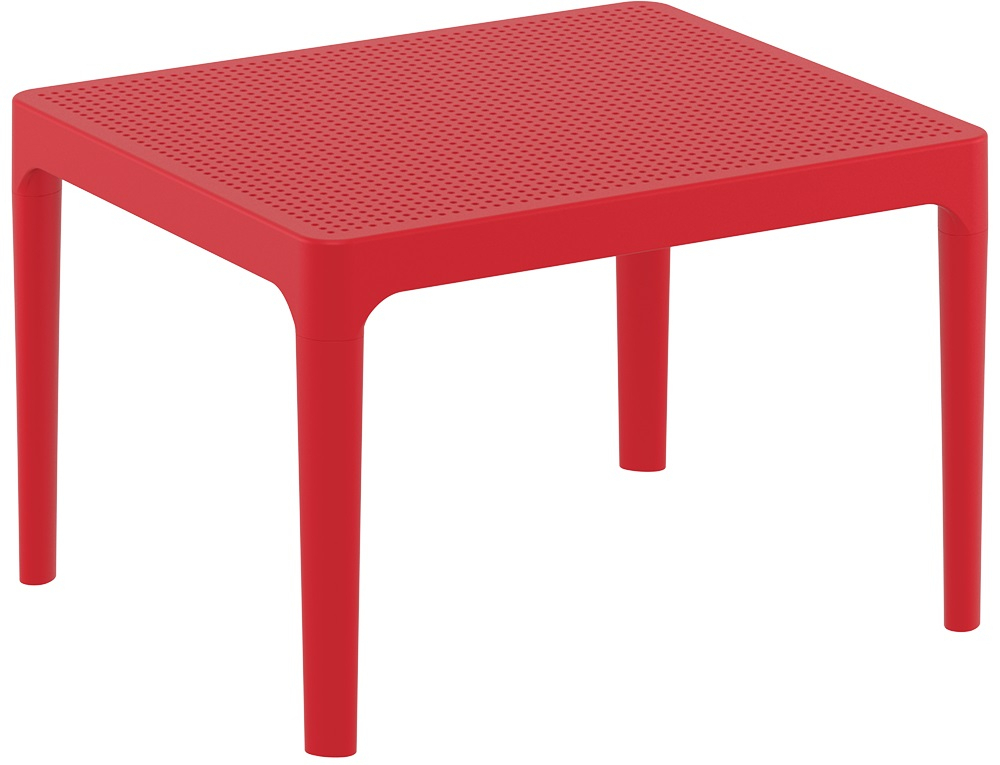 Столик пластиковый журнальный Siesta Contract Sky Side Table, красный