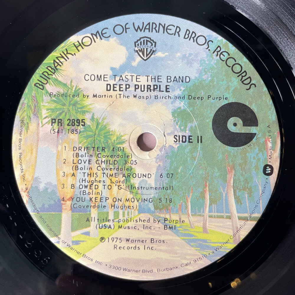 Винтажная виниловая пластинка LP Deep Purple Come Taste The Band (США 1975)