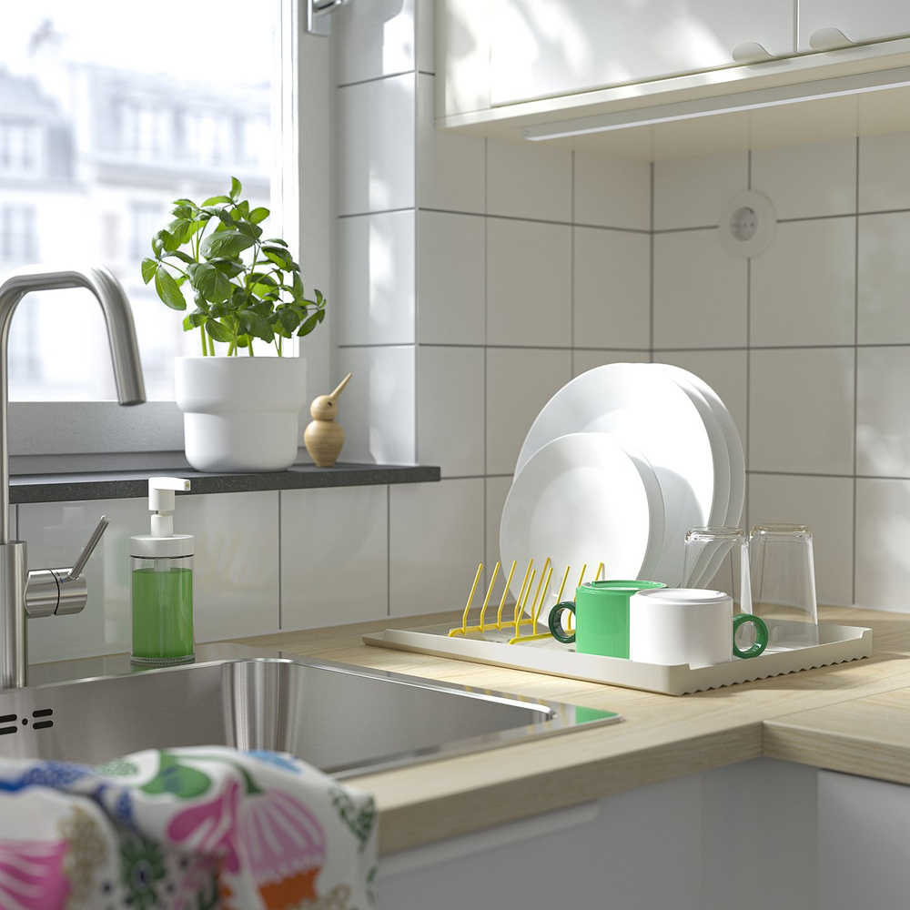 IKEA RINNIG  (ИКЕА РИННИГ)  -  Держатель для тарелок - жёлтый