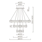 Подвесной светильник LED4U L77085-3