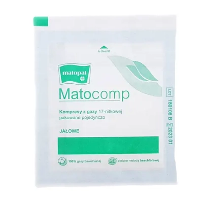 Салфетки стерильные Matopat Matocomp марлевые 8 слоев 17 нитей 7,5х7,5 см 5 шт