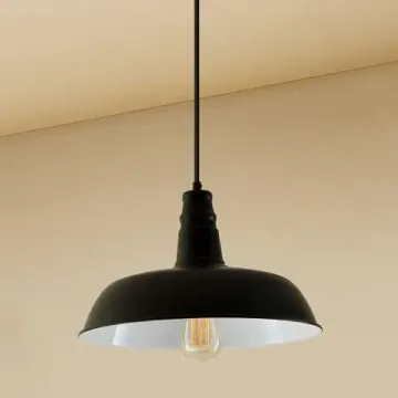 Подвесной светильник 1*Е27 CL450205 чёрный/белый Эдисон Citilux