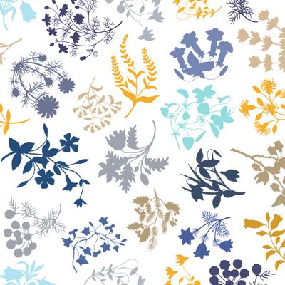 Seamless pattern of flowers.