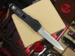Нож Microtech Ultratech DELTA S/E A+++ - черная рукоять , клинок апокалиптик