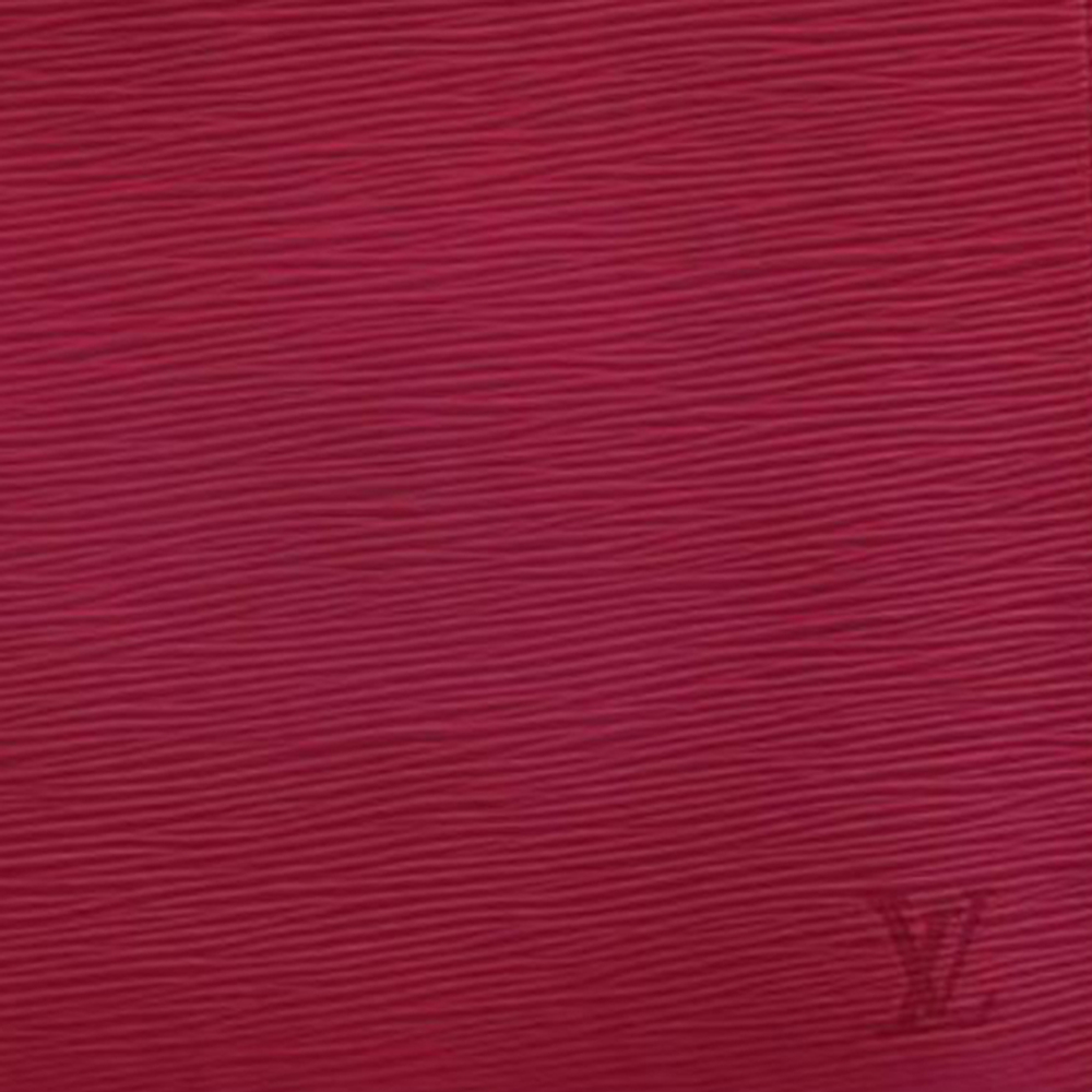 LOUIS VUITTON Epi Leather Clutch Toiletry Bag, Toiletry Bag Regular Men"s Red