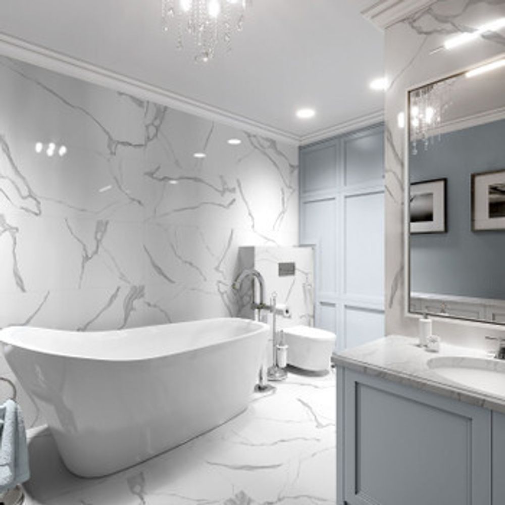 Керамогранит Global Tile Anima NB 600х1200 мм белый