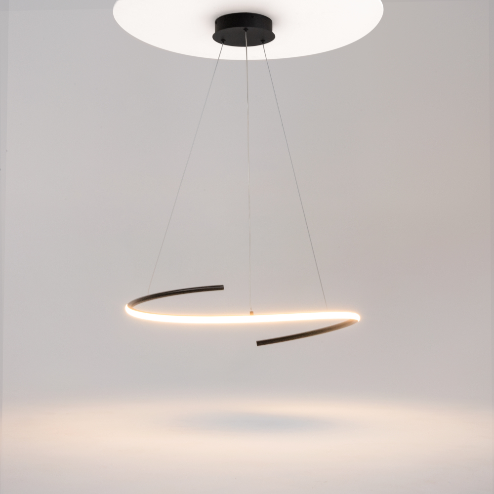 Подвесной светодиодный светильник Maytoni Curve MOD242PL-L33BK