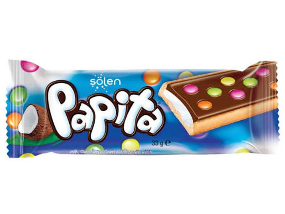 Печенье Papita смол. шок. с кокосом и драже *конфетами 33 гр