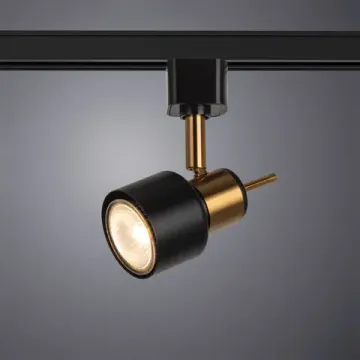 Трековый однофазный светильник 1*GU10 A1906PL-1BK черный ALMACH Arte lamp