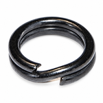 Заводное кольцо Fish Season 6011 MAT BLACK SLIM SPLIT RING (д.4мм, 2.4кг), 20шт/уп