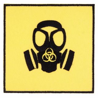 Нашивка Biohazard противогаз (118)