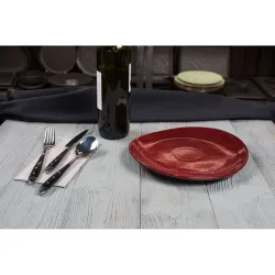 Блюдо овальное 25*22,5 см h2,4 см Evolution Dark Red P.L. Proff Cuisine [1]