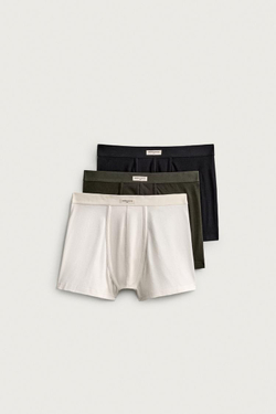 ZARA НАБОР ИЗ ТРЕХ ТРУСОВ-БОКСЕРОВ SOFT, РАЗНОЦВЕТНЫЙ