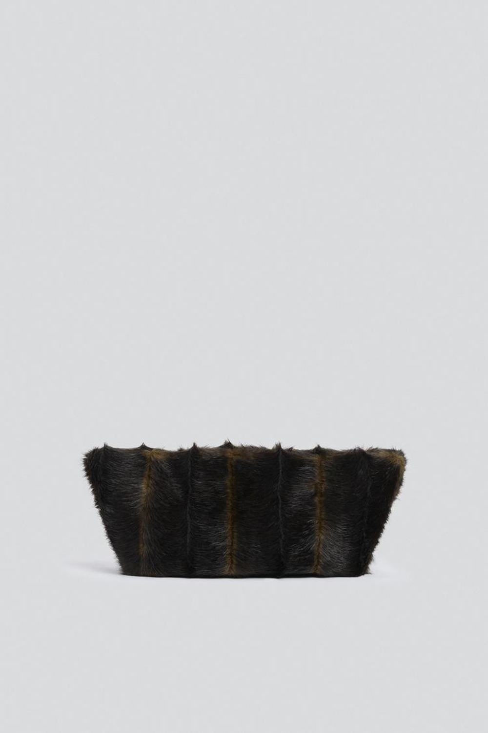 ZARA X BAISI GUADAGNINO СУМКА ЧЕРЕЗ ПЛЕЧО С ТЕКСТУРОЙ, КОРИЧНЕВЫЙ