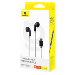 Наушники Baseus Encok CZ17 Semi-In-Ear Wired Earphones - Cluster Black