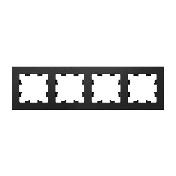 Рамка металлическая на 4 поста Systeme Electric AtlasDesign Nature Оникс ATN312304
