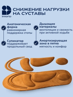 Стельки ортопедические для обуви с амортизацией