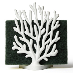 Держатель для мочалок coral sponge, белый