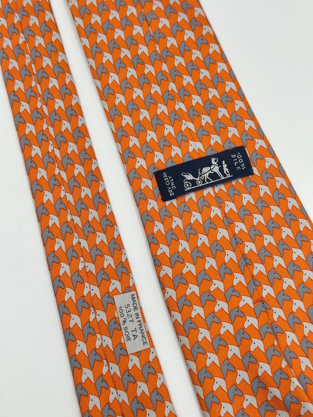 Галстук оранжевый Hermes