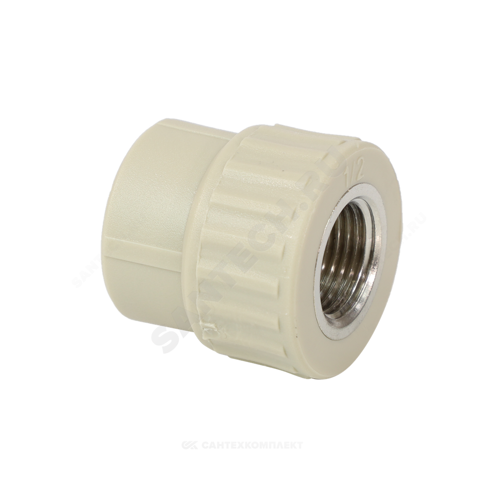Муфта PP-R комбинированная серая Дн 20х1/2" ВР VALFEX 10129020Г