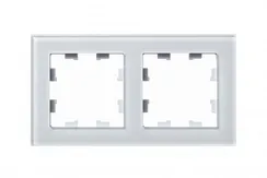 Рамка стеклянная на 2 поста Systeme Electric AtlasDesign Nature Белый ATN320102