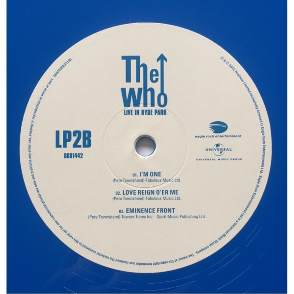The Who / Live In Hyde Park 2015 (Coloured Vinyl)(3LP)