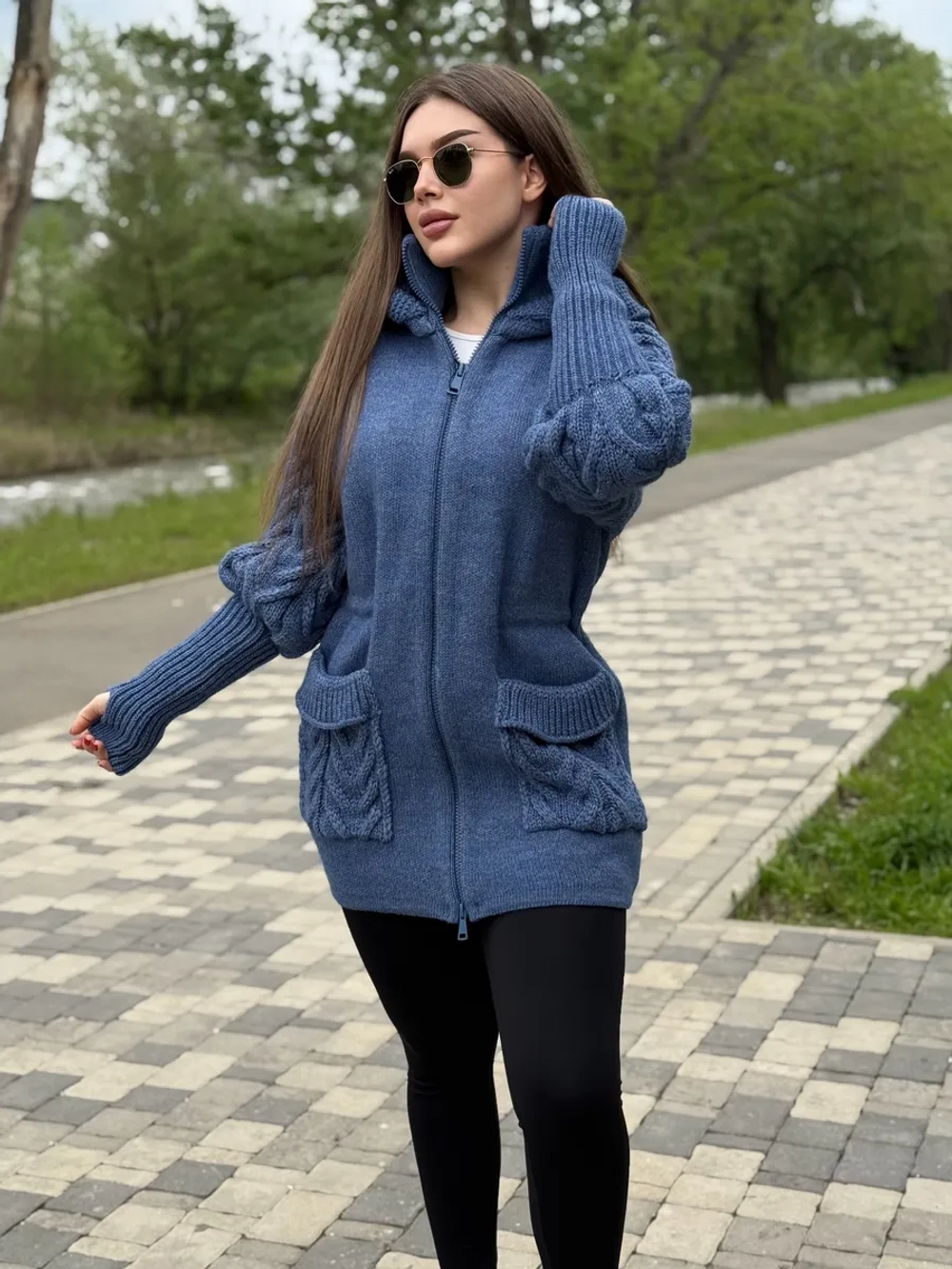 Кардиган куртка анорак вязаный