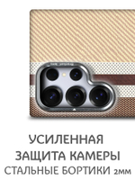Дизайнерский чехол для SAMSUNG GALAXY S25 ULTRA с камерой-подставкой и MagSafe