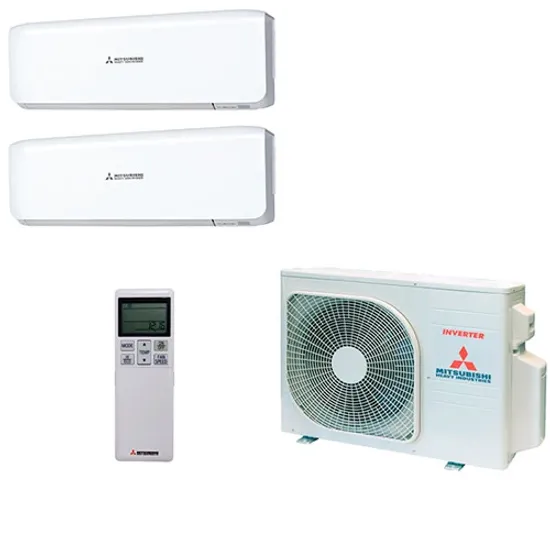 Мультисплит система Mitsubishi Heavy SRK20ZS-W x 2 / SCM40ZS-S
