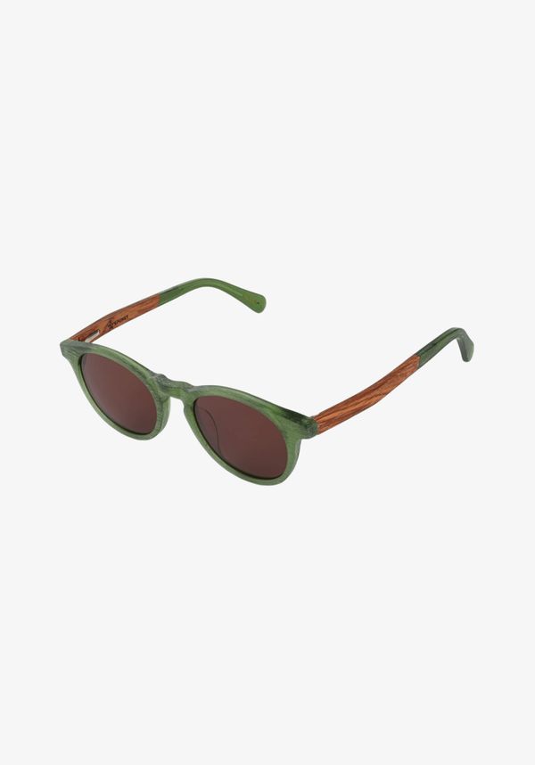 Очки солнцезащитные Oliver 5 Green wood / Dark brown - фото 1