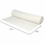 Полотно ХПП холстопрошивное, Узбекистан, светлое, 1,5х50 м, 150(±10) г/м2, шаг 2,5 мм, LAIMA, 607525