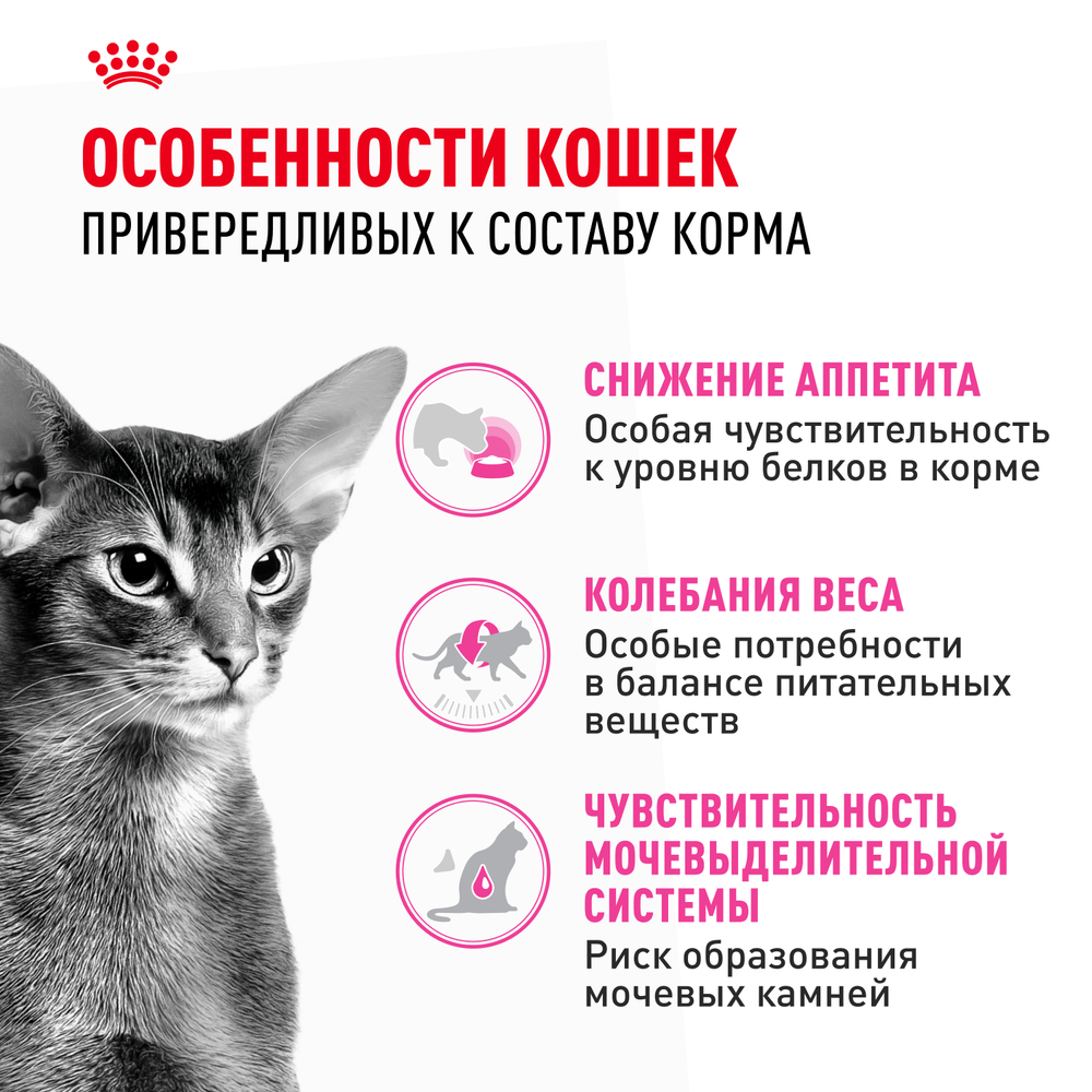 Royal Canin Protein Exigent Корм сухой сбалансированный для привередливых взрослых кошек от 1 года - 0,4 кг