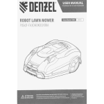 Робот-газонокосилка Grass Master 1000, ультразвуковой датчик, 3 Ач, LCD дисплей, Wi-Fi // Denzel