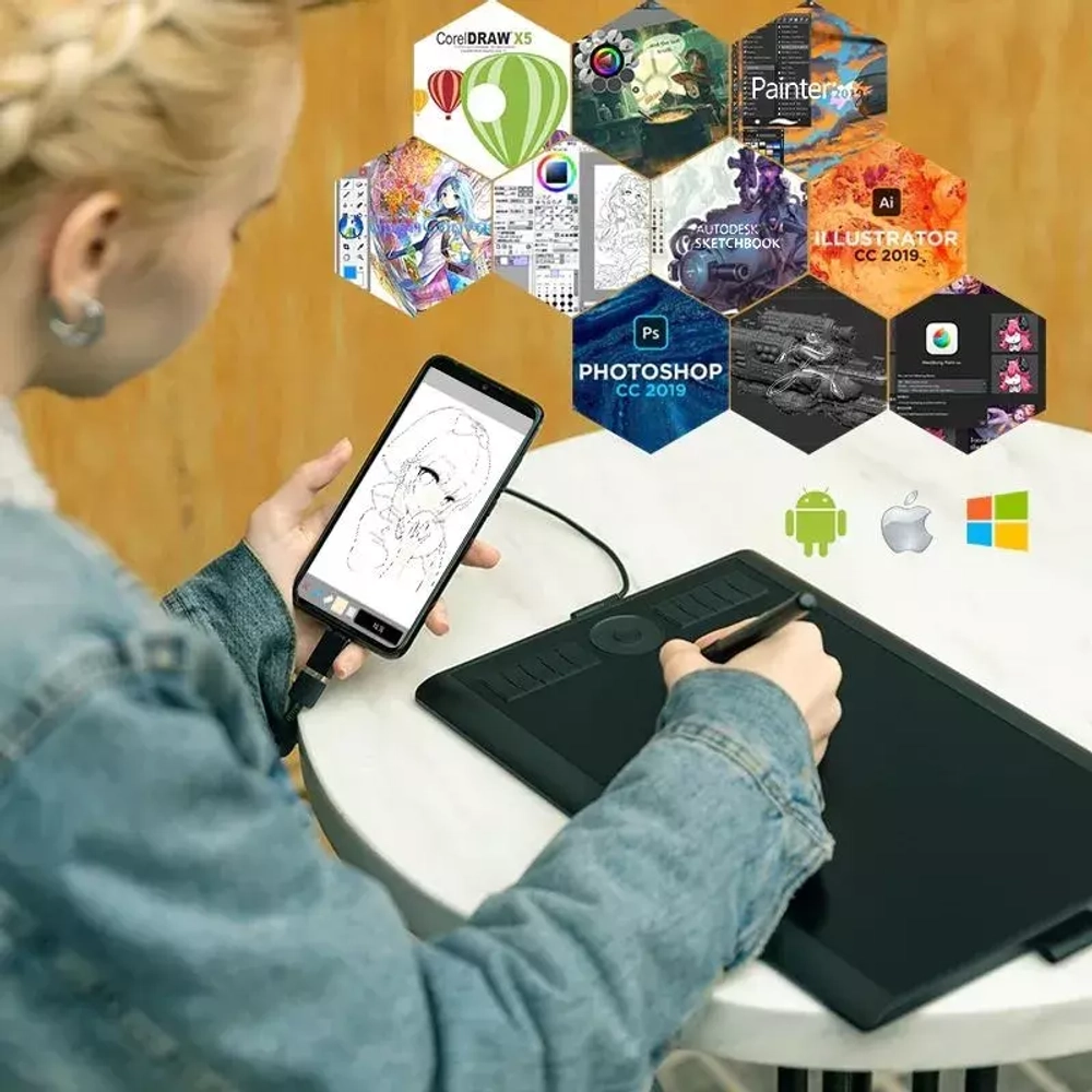 Графический планшет GAOMON M10K PRO