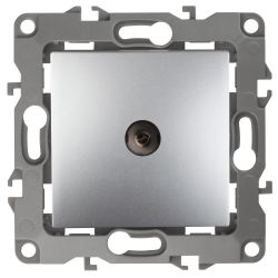 12-3102-03 ЭРА Розетка TV проходная, IP20, Эра12, алюминий | Эра 12