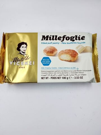 Печенье слоеное Matilde Vicenzi Millefoglie слоеное тесто с молочным кремом 100 г (Италия)