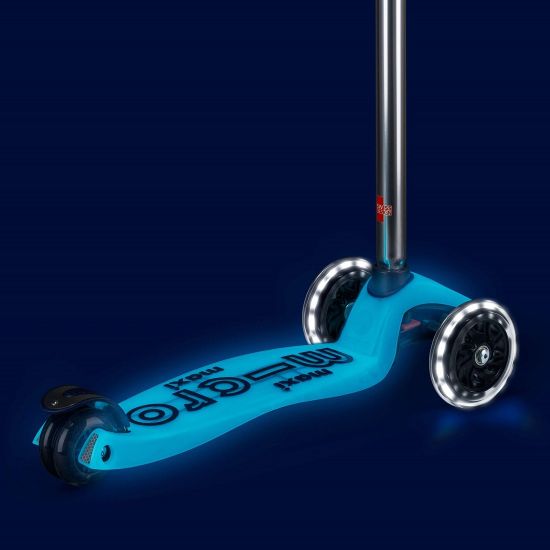 Самокат Maxi Micro Deluxe Glow LED Blue