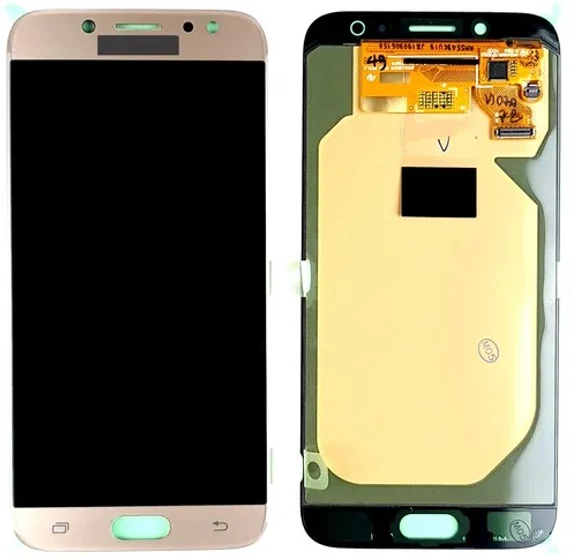 Дисплей для Samsung J730F Galaxy J7 в сборе с сенсором (золотой) AMOLED