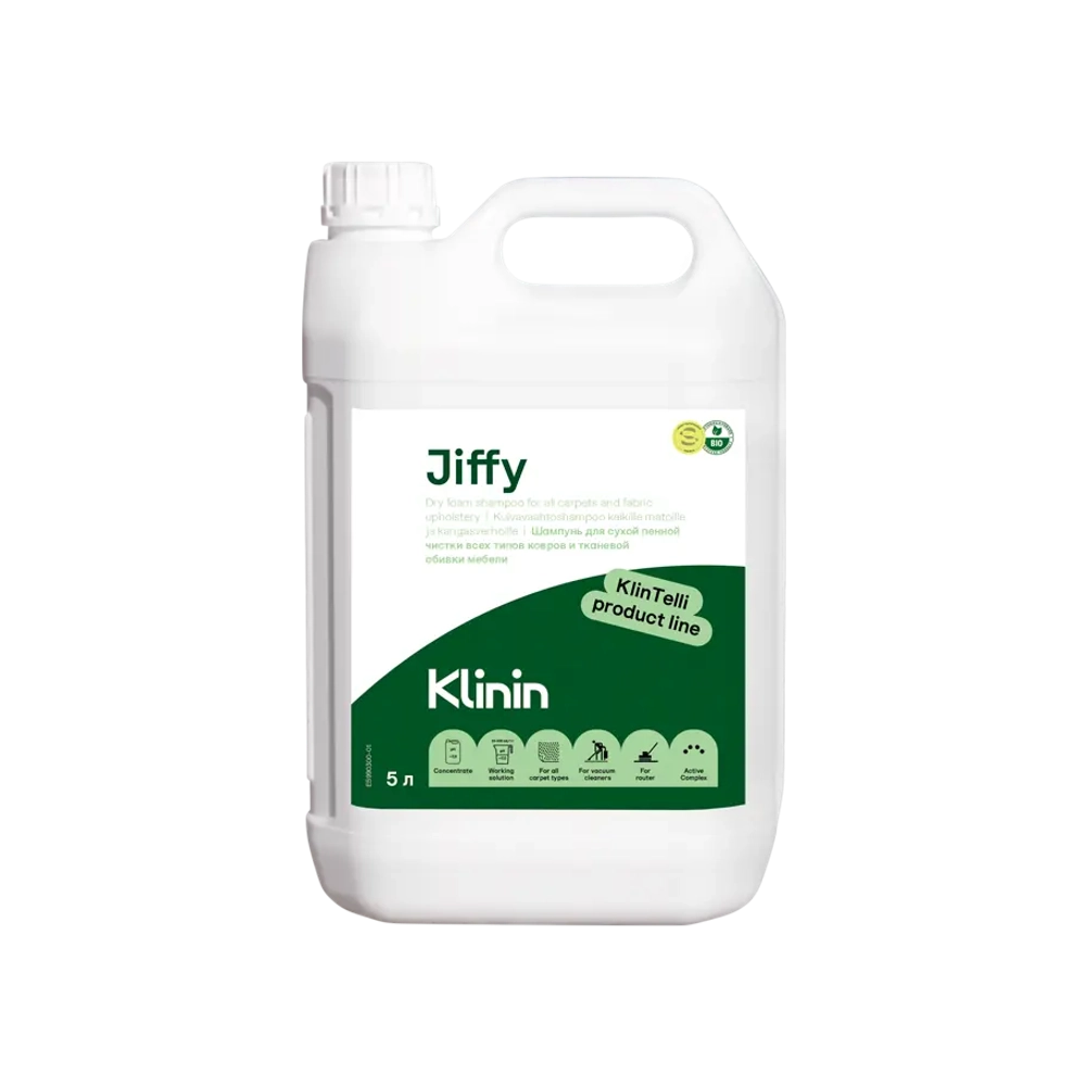 Klinin: Джиффи 5л шампунь для сухой пенной чистки ковров