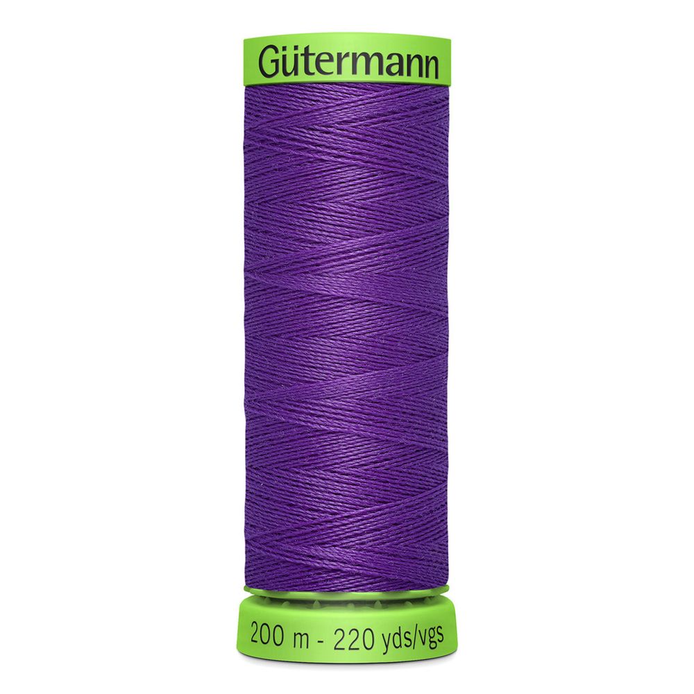 Нитки для тонких тканей Gutermann Extra Fine 150 (200 метров), 5 кат. | 392 фиолетовый джинс