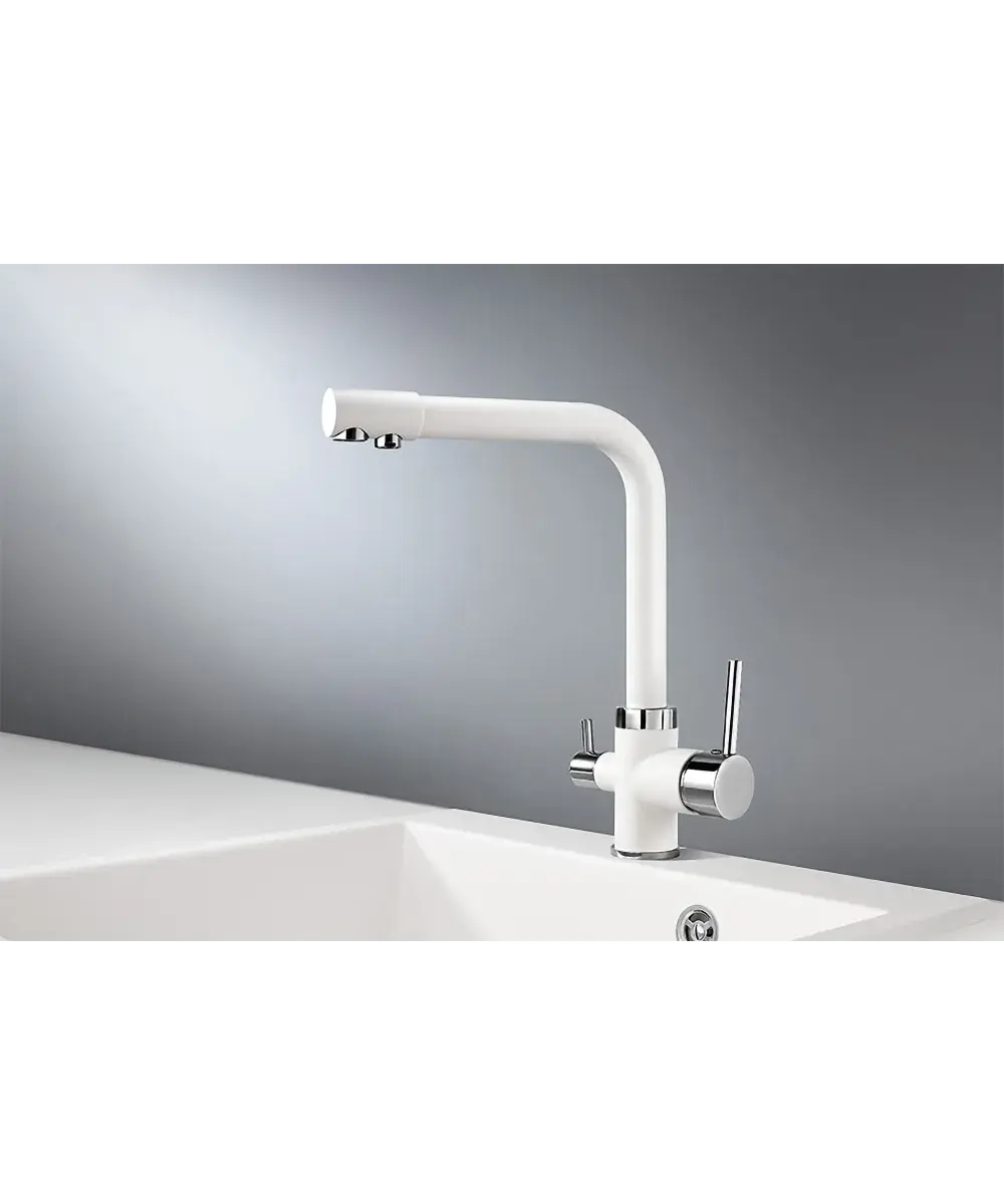 Кухонный смеситель Kuppersberg GEOS WHITE фото 2