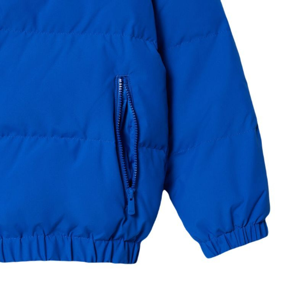 Куртка Lacoste Water Embroidered Crocodile Hooded Puffed - небесный