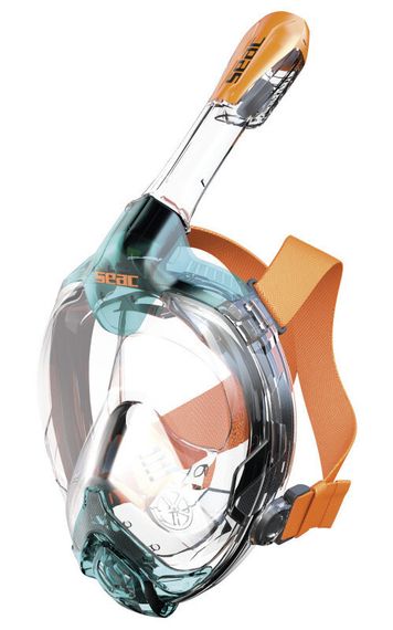 Маска полнолицевая Seac Sub Libera Aquamarine/Orange