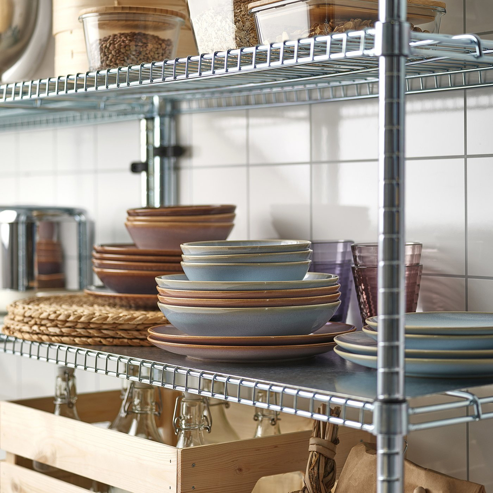 IKEA FÄRGKLAR  (ИКЕА ФЭРГКЛАР)  -  Тарелка глубокая - светло-розовый 23 см