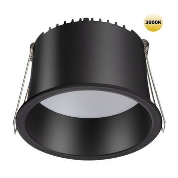 Светильник встраиваемый светодиодный 12W 3000K 359237 черный SPOT Tran Novotech