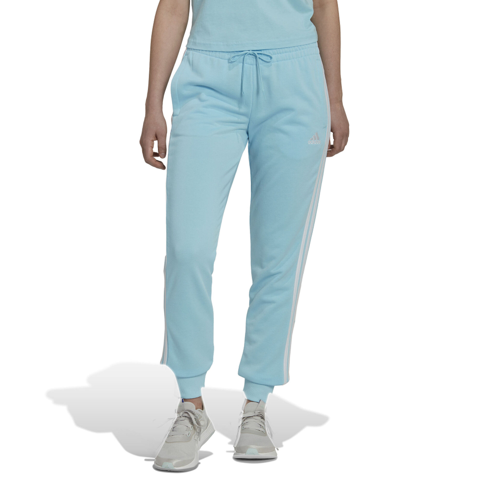 Женские теннисные брюки adidas 3 Stripes French Terry Core Training Pants Women - Blue