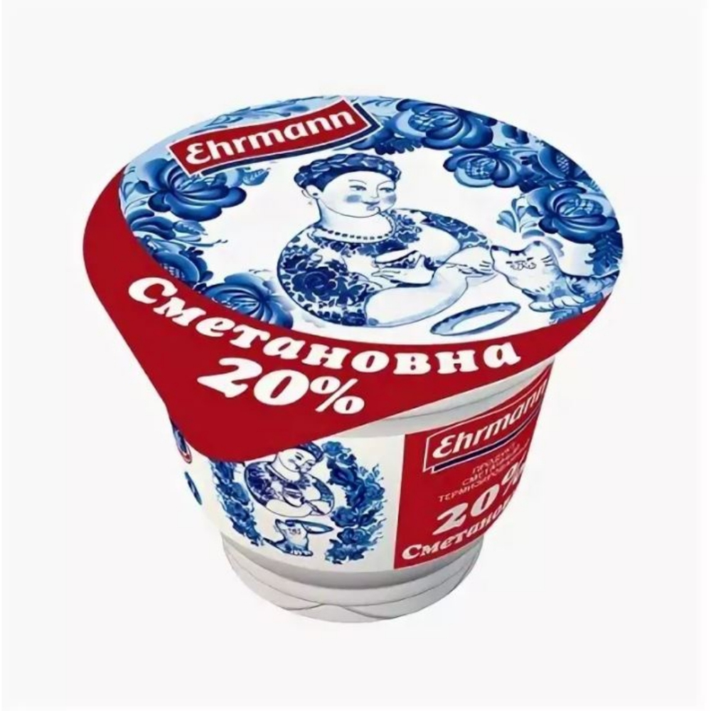 СМЕТАНОВНА 20% продукт сметанный 185г 1/12